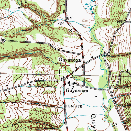 Topographic Map of Big Gully, NY