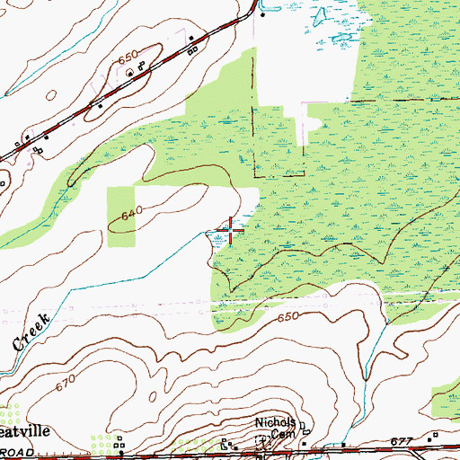 Topographic Map of Brinningstool Creek, NY