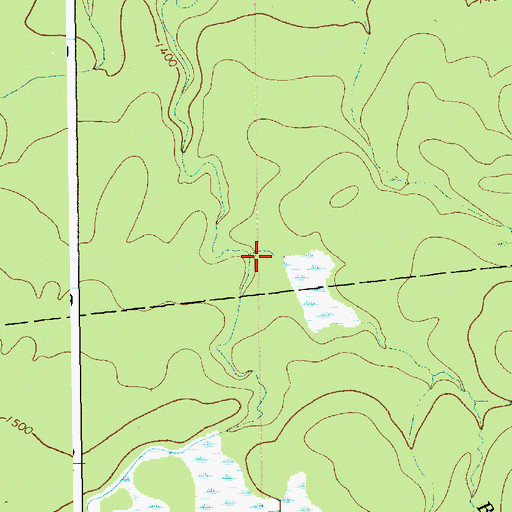 Topographic Map of Bullis Brook, NY