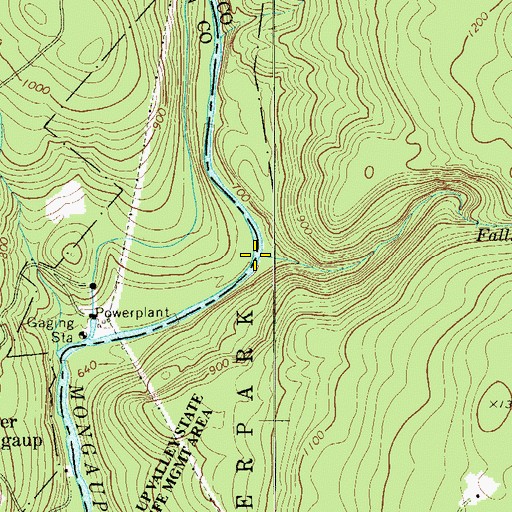 Topographic Map of Bush Kill, NY