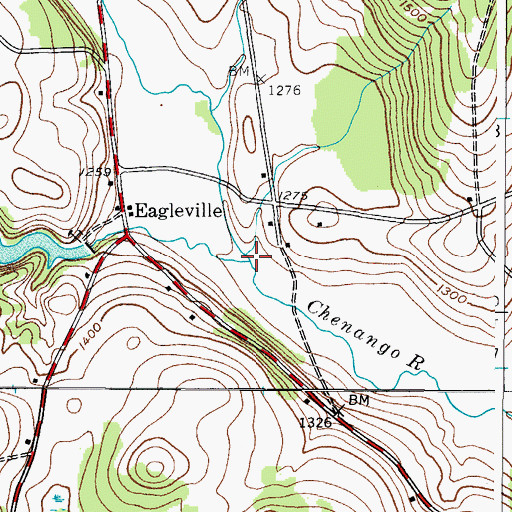 Topographic Map of Callahan Brook, NY