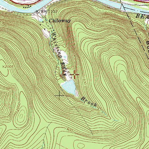 Topographic Map of Camp Manitou, NY