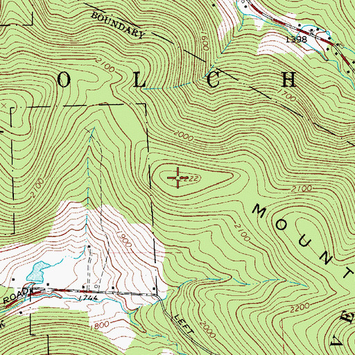 Topographic Map of Campbell Mountain, NY