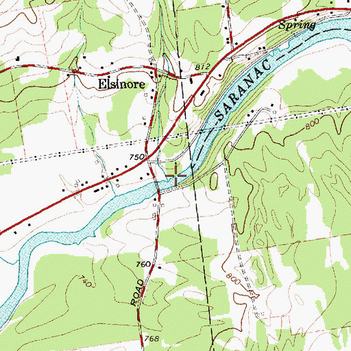 Topographic Map of Canfield Brook, NY
