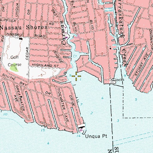 Topographic Map of Carman Creek, NY
