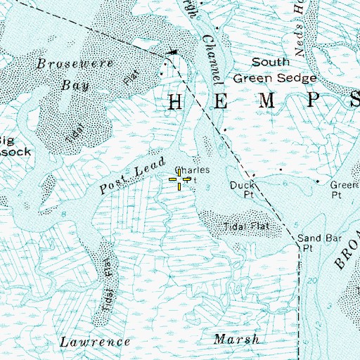 Topographic Map of Charles Point, NY
