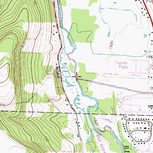 Topographic Map of Chenunda Creek, NY