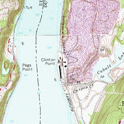 Topographic Map of Stoneco, NY