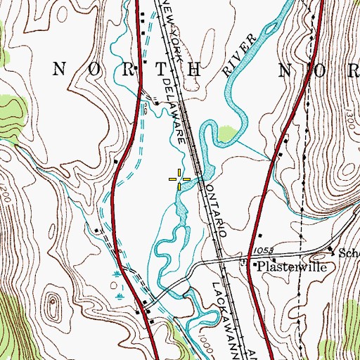 Topographic Map of Cold Brook, NY