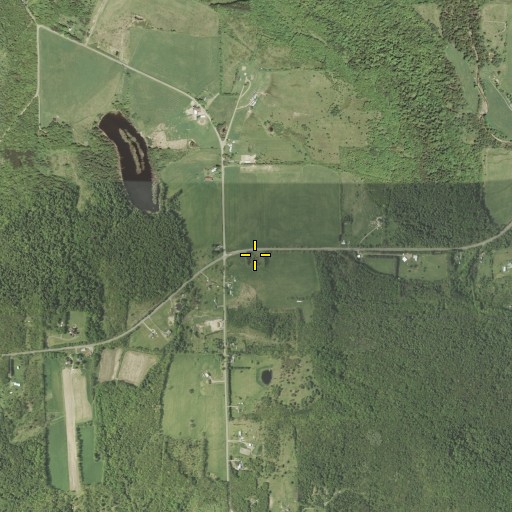 Aerial/Satellite Image of Coles Hill Cemetery, NY