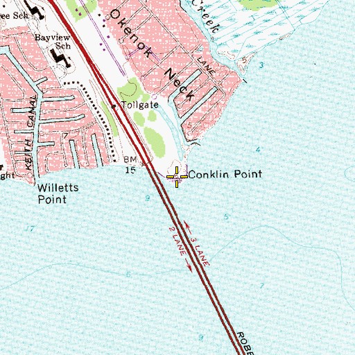 Topographic Map of Conklin Point, NY