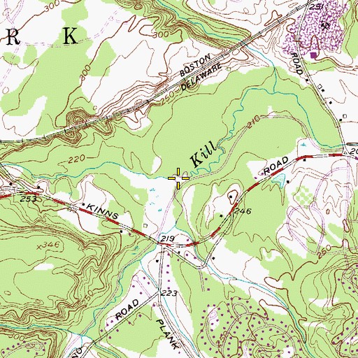 Topographic Map of Cooley Kill, NY