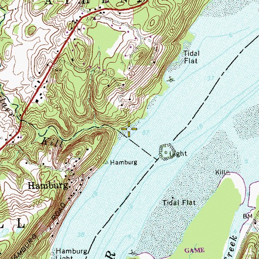 Topographic Map of Corlaer Kill, NY