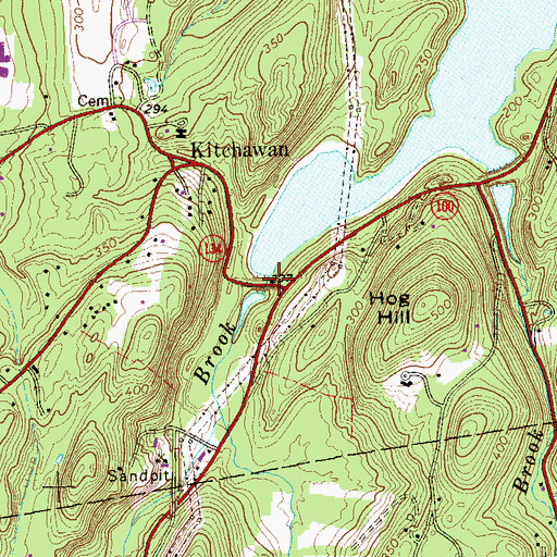 Topographic Map of Cornell Brook, NY