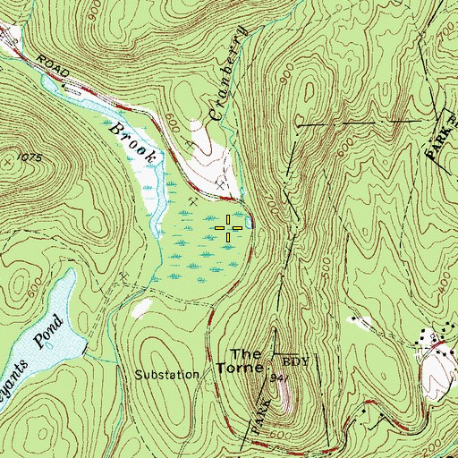 Topographic Map of Cranberry Brook, NY