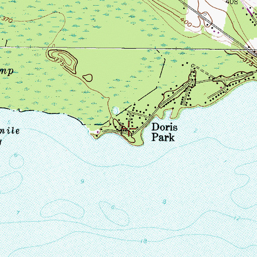 Topographic Map of Doris Park, NY