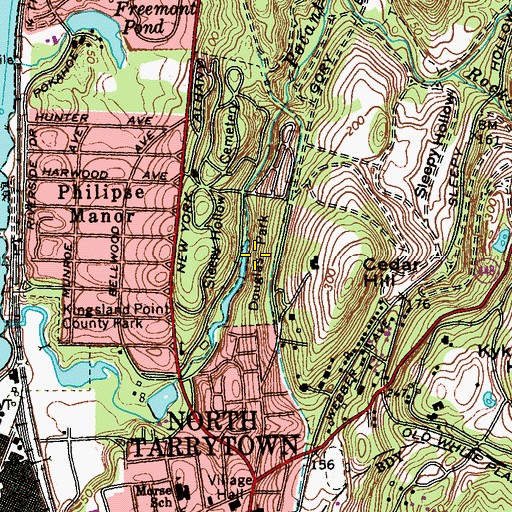Topographic Map of Douglas Park, NY