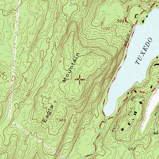 Topographic Map of Eagle Mountain, NY