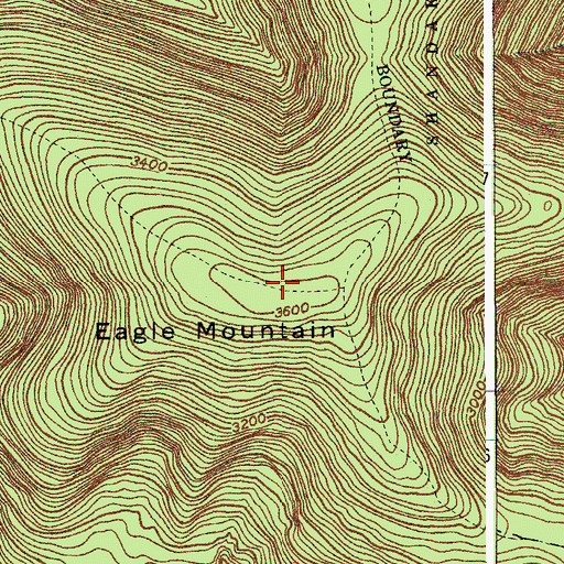 Topographic Map of Eagle Mountain, NY