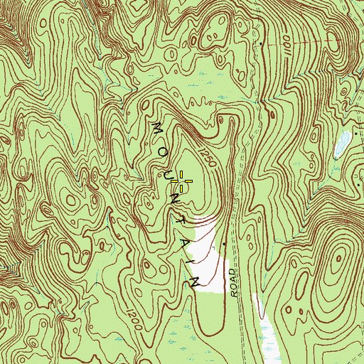 Topographic Map of East Mountain, NY