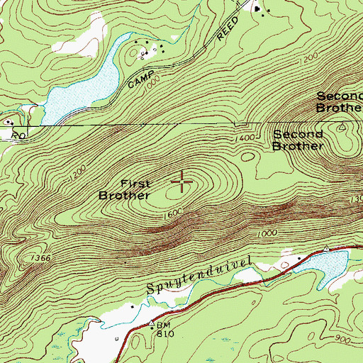 Topographic Map of First Brother, NY