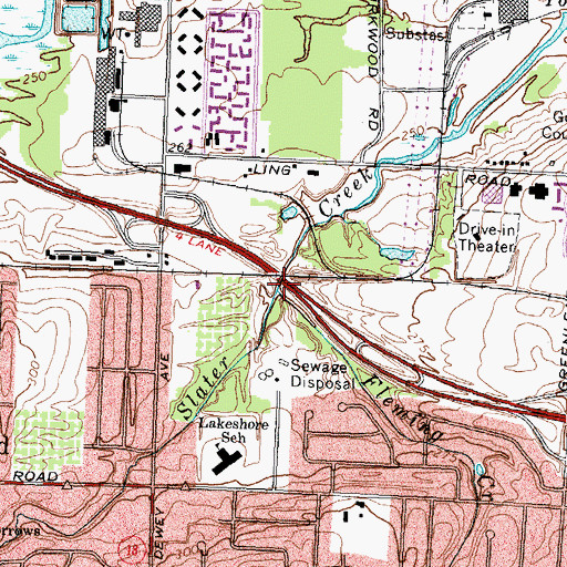 Topographic Map of Fleming Creek, NY