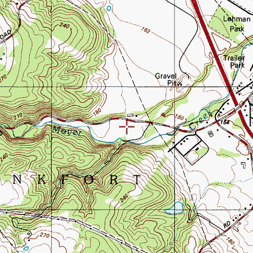 Topographic Map of Frankfort Gorge, NY
