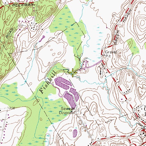 Topographic Map of Frog Hollow Brook, NY