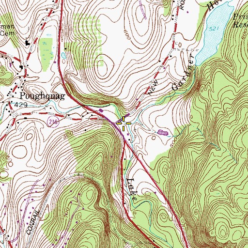 Topographic Map of Gardner Hollow Brook, NY