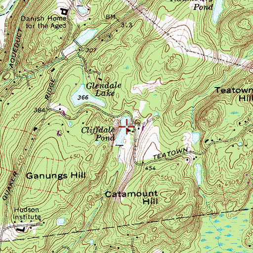Topographic Map of Glendale Lake, NY