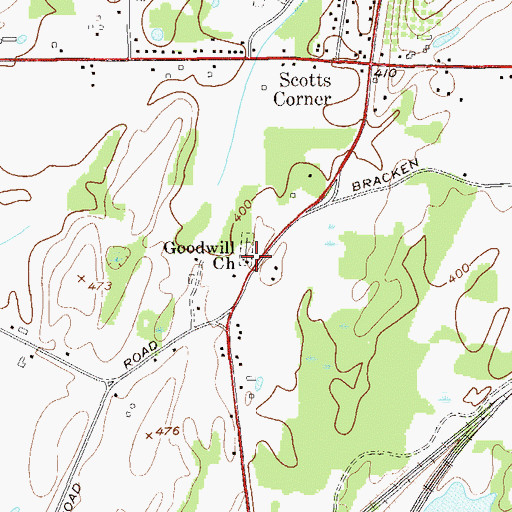 Topographic Map of Goodwill Evangelical Presbyterian Church, NY