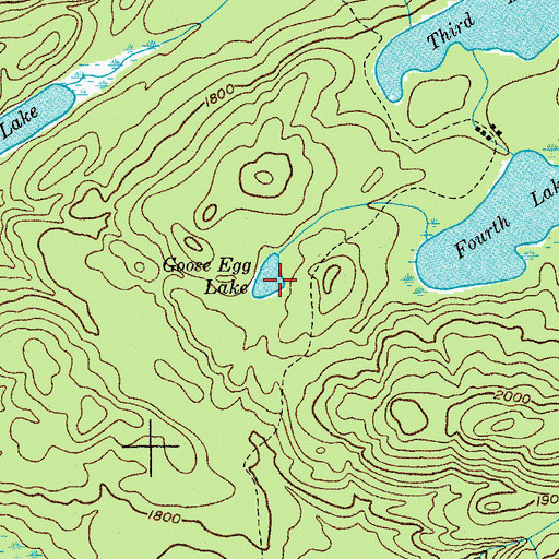 Topographic Map of Goose Egg Lake, NY
