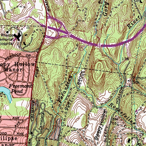Topographic Map of Gory Brook, NY
