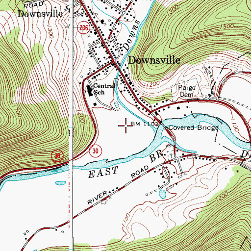 Topographic Map of Gregory Hollow, NY