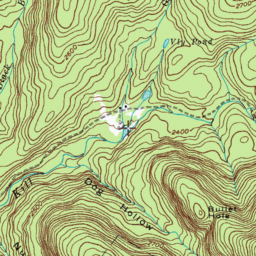 Topographic Map of Gulf of Mexico Brook, NY