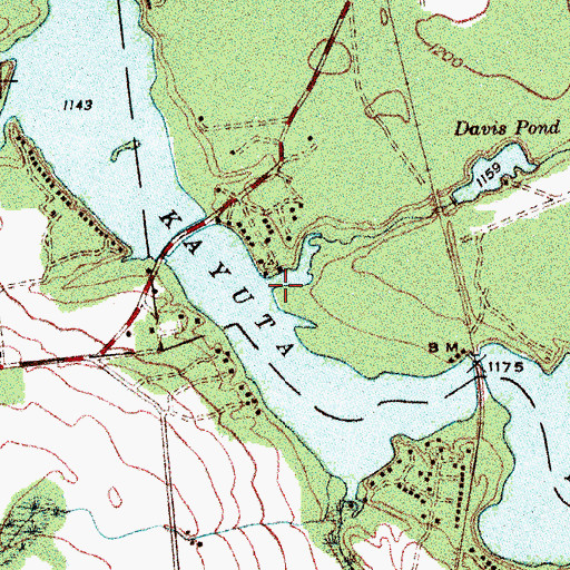 Topographic Map of Gulf Creek, NY