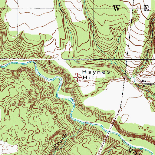 Topographic Map of Haynes Hill, NY