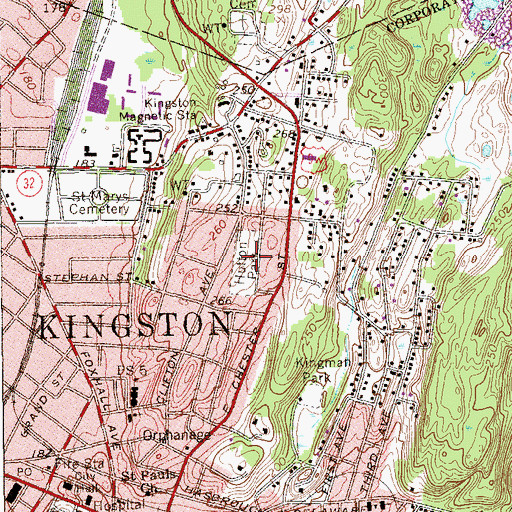 Topographic Map of Hutton Park, NY