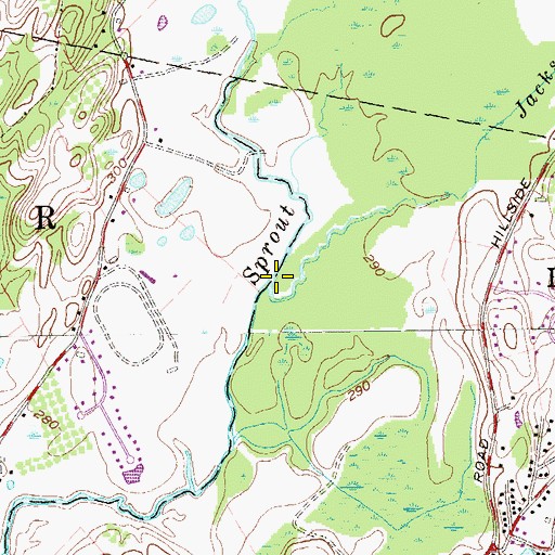 Topographic Map of Jackson Creek, NY