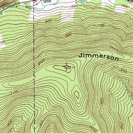Topographic Map of Jimmerson Hill, NY