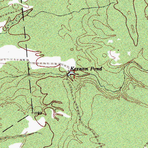 Topographic Map of Kernan Pond, NY