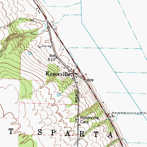 Topographic Map of Kysorville, NY