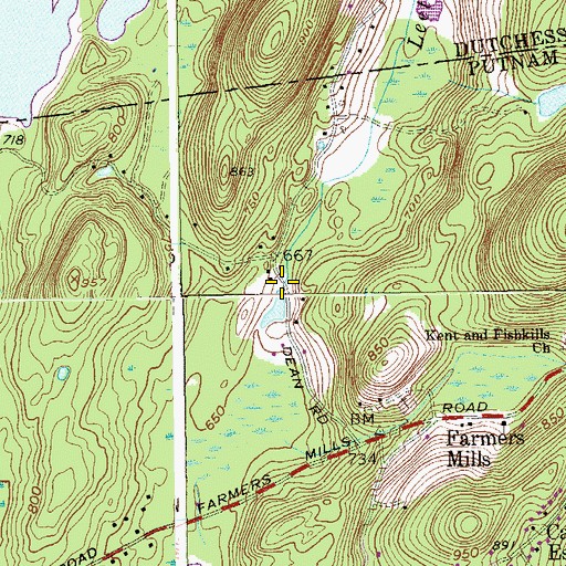 Topographic Map of Leetown Brook, NY