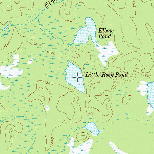 Topographic Map of Little Rock Pond, NY