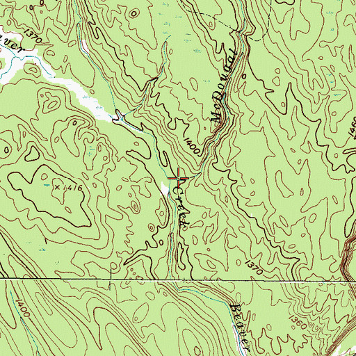 Topographic Map of McDougal Creek, NY