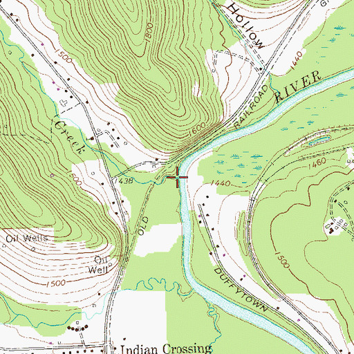 Topographic Map of Mix Creek, NY