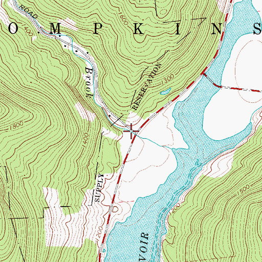 Topographic Map of Mormon Hollow, NY