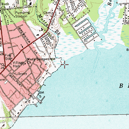 Topographic Map of Motts Brook, NY