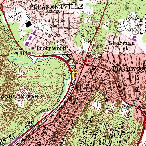 Topographic Map of Nanny Hagen Brook, NY