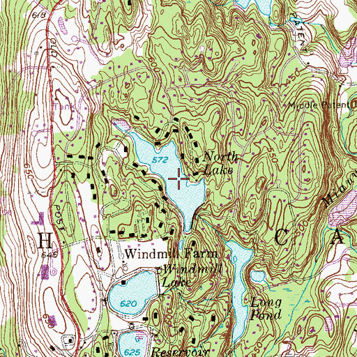 Topographic Map of North Lake, NY